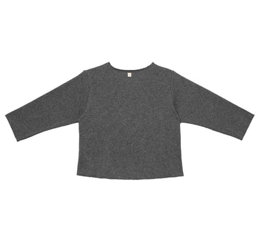 Žebrované tričko - dark grey